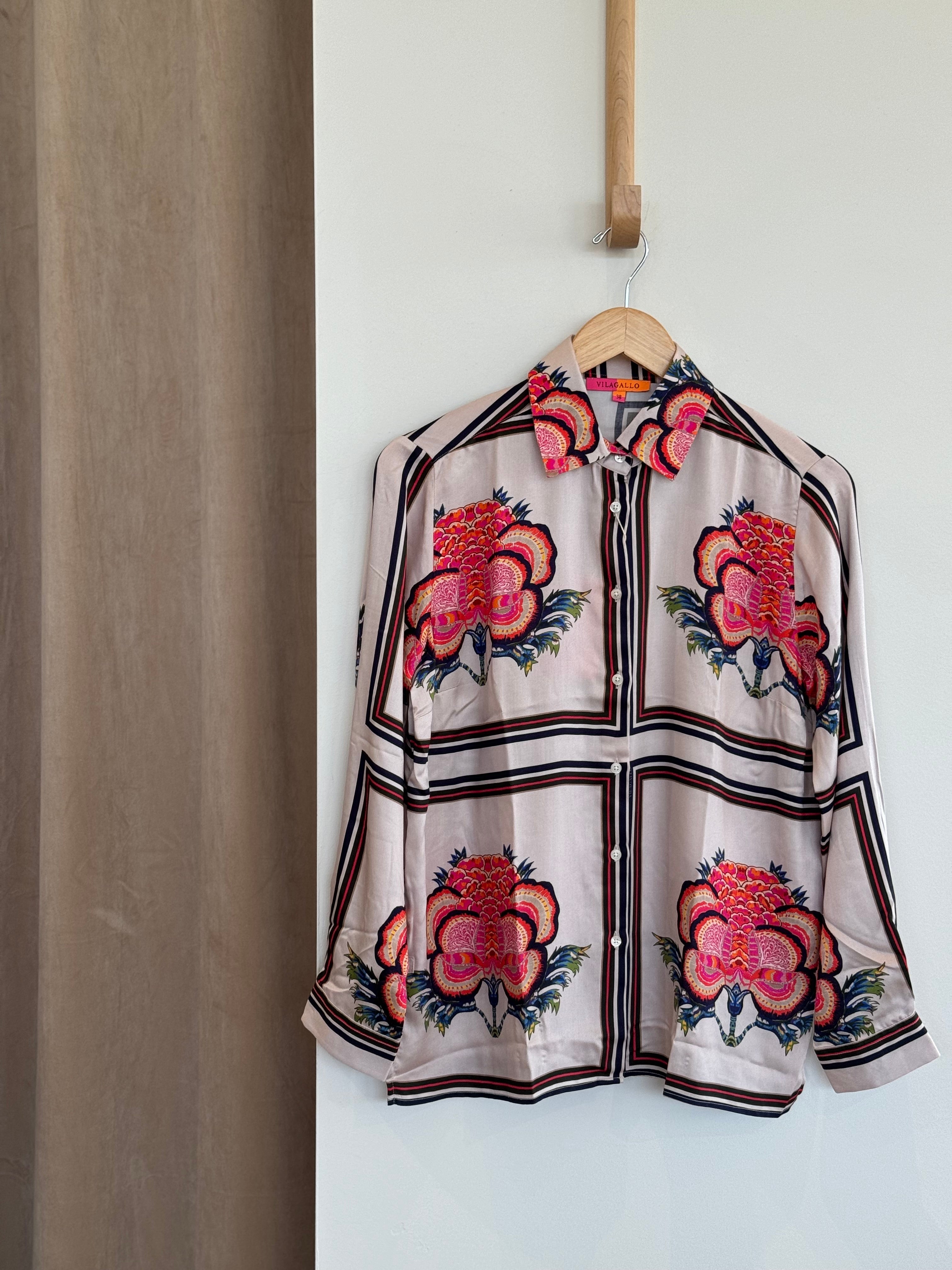 Blouses lange mouw multicolor Vilagallo
